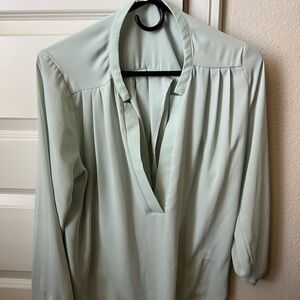 Elegant Mint Green Women's Top